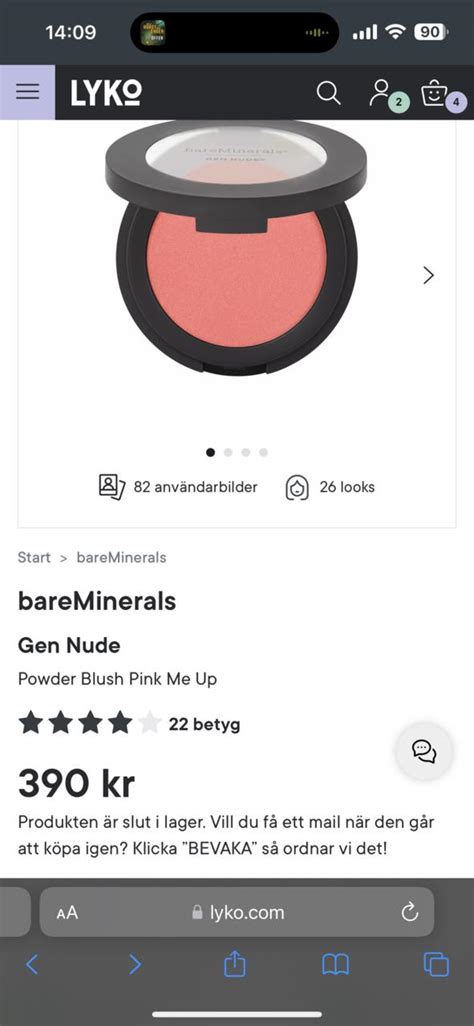 bareMinerals Gen Nude Powder Blush Strike a Rose | lyko.com