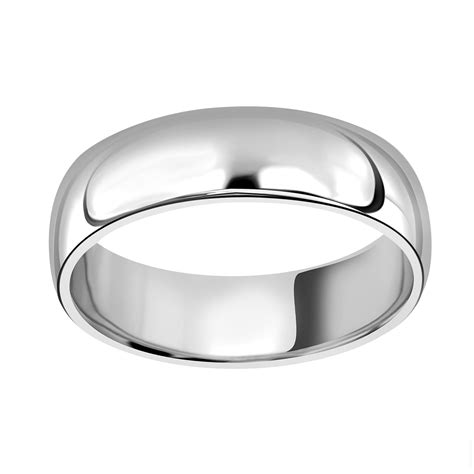 Mappin & Webb Platinum 6mm Standard Court Wedding Ring - Ring Size V ...