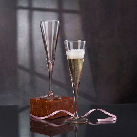 Pasabahce V-Line Champagne Pink Glass Transparent 150 ml in Set of 2 P ...