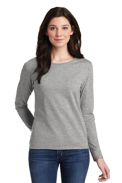 Gildan Women's 100 Percent Cotton Long Sleeve T-Shirt - 5400L - Walmart.com