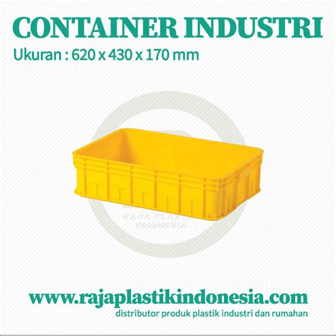 Container Box Plastik Industri | RABBIT 2122 | 620 L x 430 W x 170 H ...