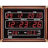 Buy Ajanta Quartz Digital Red LED Rectangle Wall Clock OLC - 105 (39.6 ...