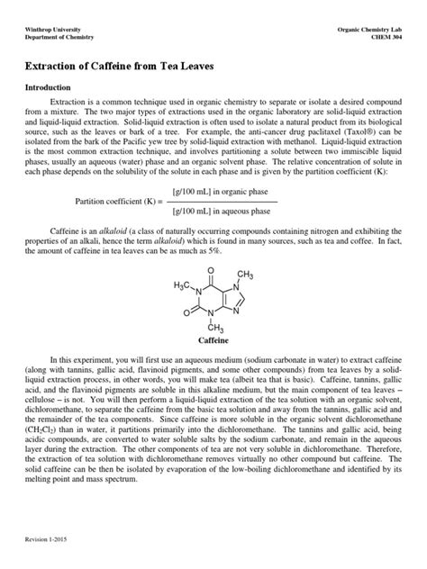 Image result for Clean Caffeine Extraction