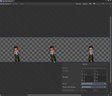 Unity 2D Sprite Flipping Animation 的图像结果