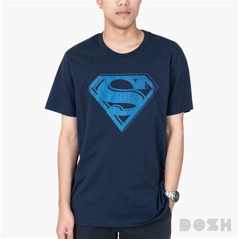 DOSH MEN'S T-SHIRTS SUPERMAN เสื้อยืดคอกลมผู้ชาย DSMT5205-NV | Shopee ...