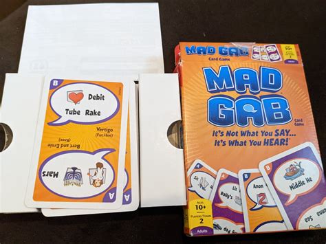 Mad GAB Picto-gabs Card Game Ages 10 Mattel 2009 for sale online | eBay