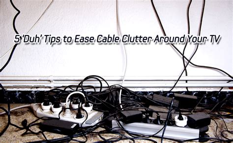 5 ‘Duh’ Tips to Ease Cable Clutter Around Your TV – Samsung Global Newsroom