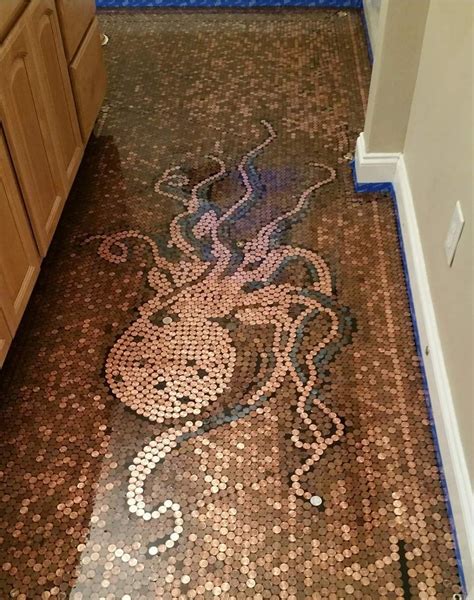 Top 60 best penny floor design ideas copper coin flooring – Artofit