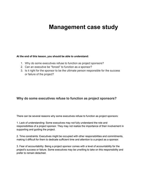 Image result for Management Case Study Examples