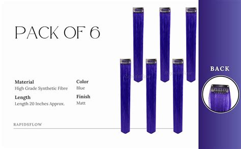 Rapidsflow® Colored Hair Streak/Hair Extensions For Women And Girls ...