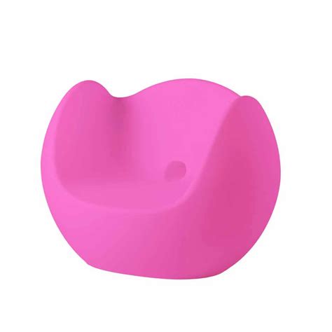 Modern design bright colore rocking armchair Blos Slide, made in Italy