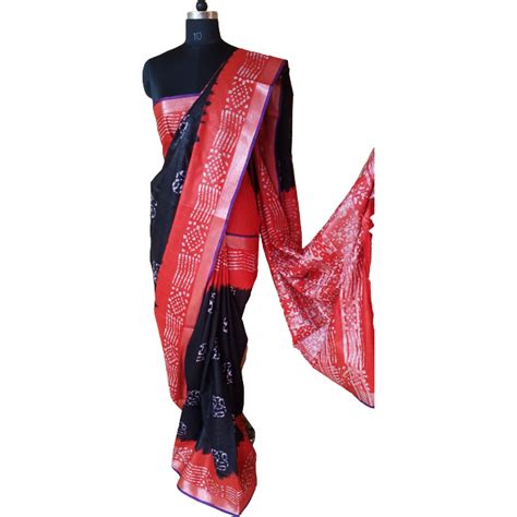 The Batik Print Saree - Silk Zone (Free Shipping)