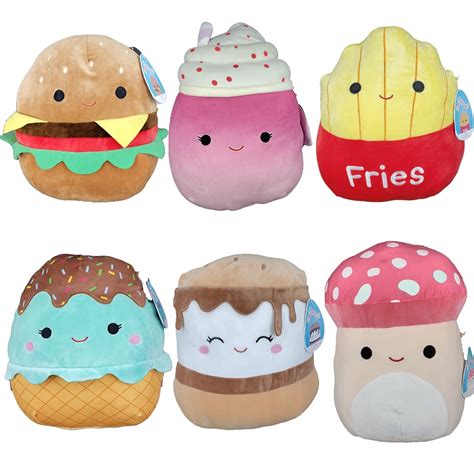 Buy Squishmallows Kellytoy Food Mix Squad Mushroom Set of 6 Mini 5 ...