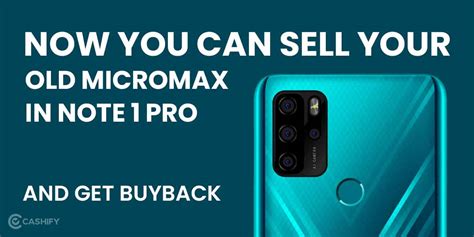 Now You Can Sell Your Old Micromax In Note 1 Pro And Get Buyback ...