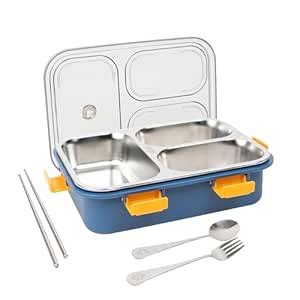 Buy KGBAD Stainless Steel Lunch Box Leak Proof - 2 Proof BPA Free with ...