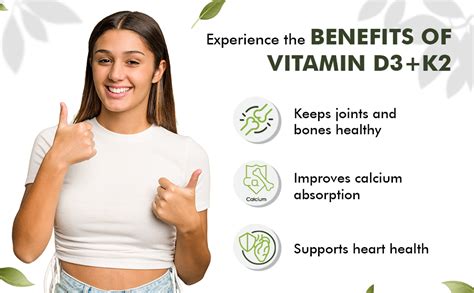 Sprowt Vitamin D3 400 IU + K2 as MK7 Supplement 120 Tablets| Supports ...