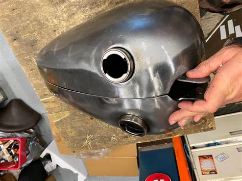 2.5 Gallon Fatbob Gas Tanks Harley Chopper Shovelhead Panhead Thin ...