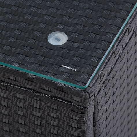 CorLiving Parksville Black Steel Patio Bar PRK-300-B at Lowes.com