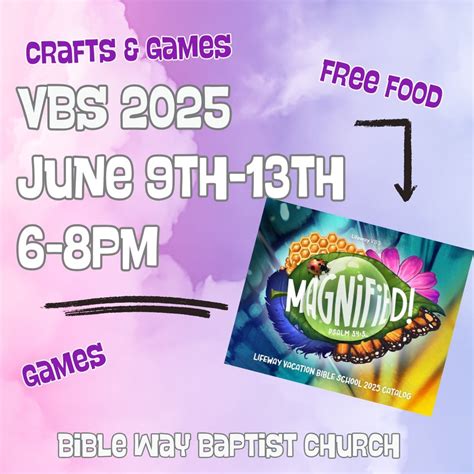 VBS 2025 , 2306 FM 116 South PO Box 774, Copperas Cove, TX, 9 June to ...