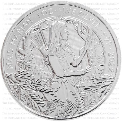 2022 999 Silver 1oz Maid Marian Bullion Coins