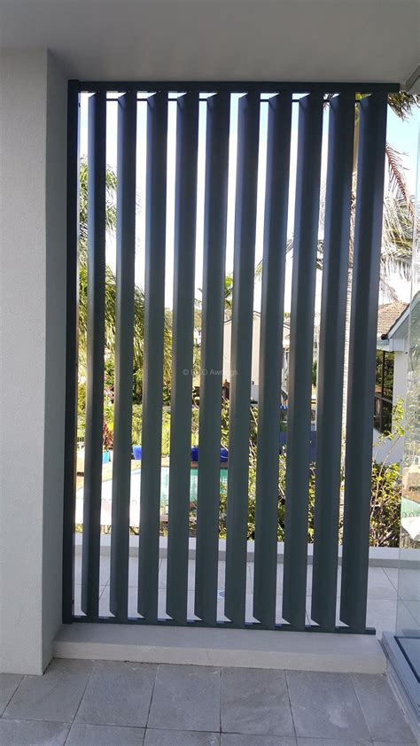 Louvre 160mm - Eco Awnings | Exterior blinds, Vertical shades, Privacy ...