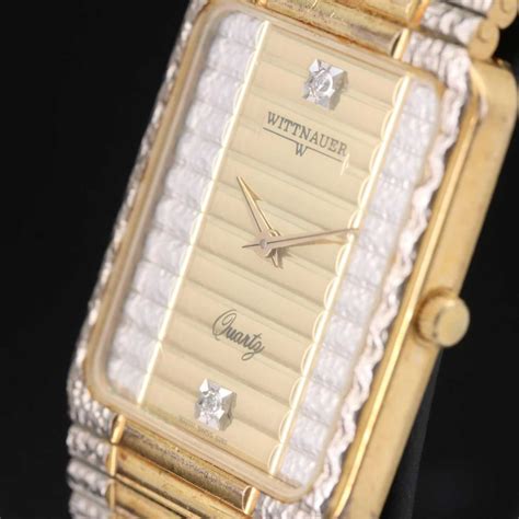 Vintage Wittnauer Two-Tone Quartz Wristwatch with Diamond Accents | EBTH