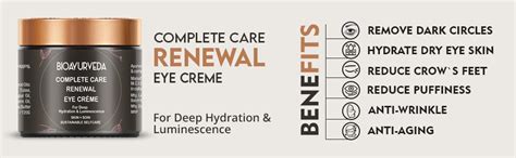 BIOAYURVEDA Complete Care Renewal Eye Cream For Dark Circles And ...