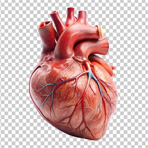 Premium PSD | Human heart with Transparent background