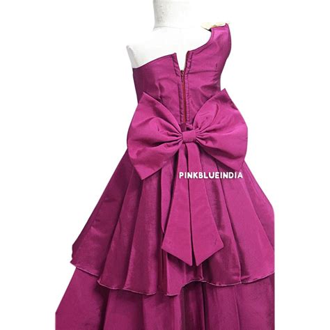 Kids One Shoulder Dress - Buy One Side Shoulder Gown for Baby Girl