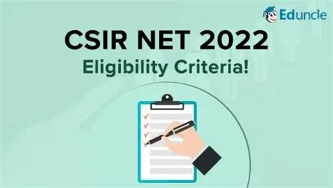 CSIR NET Eligibility Criteria 2022 | Age, Qualifications & Marks