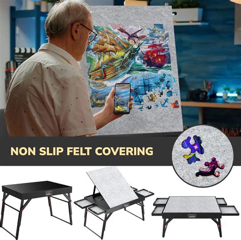 Buy Jigsaw Puzzle Table for Adults by QUOKKA - | Foldable | Portable ...