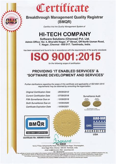 Hi-Tech Company Software Solutions (Chennai) Pvt. Ltd.