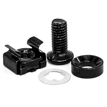 30Pack M6 x 16mm Rack Mount Cage Nuts, Cage Nuts and Nylon Washers ...