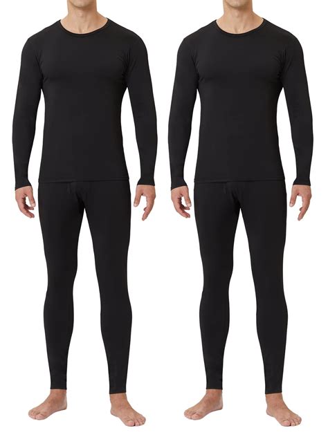 CL convallaria Men's Thermal Underwear Long Johns - 2 Pack Soft and ...