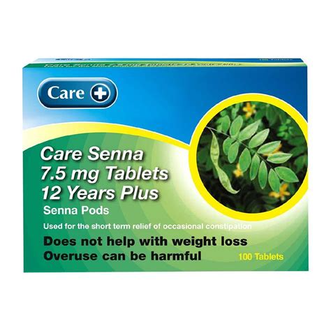 Natural Relief Laxative Tablets 7 5mg Senna 100 Count For Ages ...