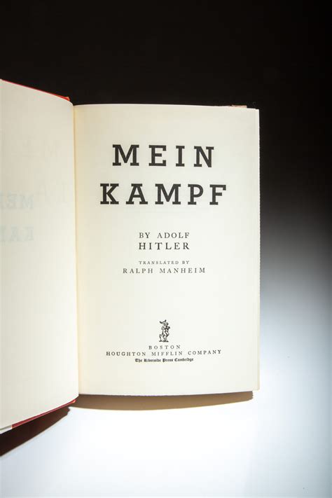 Mein Kampf - The First Edition Rare Books