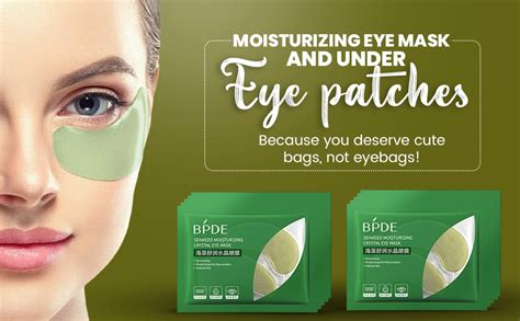 VOIISH Seaweed Moisturizing Crystal Eye Mask/Under Eye Patches for Dark ...