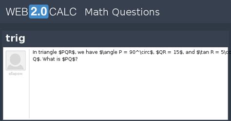 View question - trig