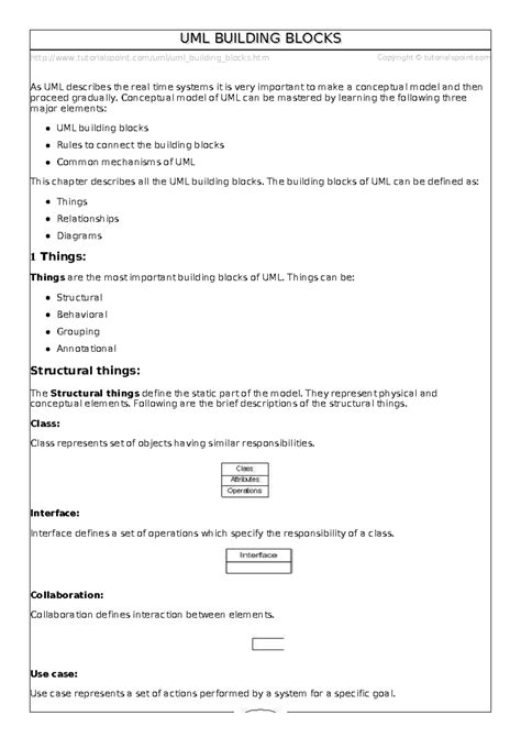 Uml building blocks - Notes - tutorialspoint/uml/uml_building_blocks ...