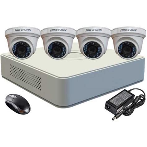 Hikvision DS-7104HGHI-F1 Mini 4CH Dvr, 4(DS-2CE56COT-IR) Dome Cameras ...