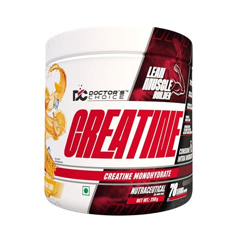 DC DOCTORS CHOICE Creatine 78 Serving 250 gms (Orange mango Candy ...