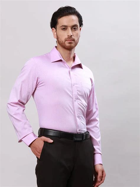 Raymond Men Pink Structured Slim Fit Cotton Formal Shirt – MyRaymond