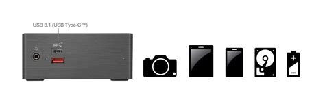 GIGABYTE Mini PC BRIX GB-BRi3H-8130 Ultra Compact PC Kit Intel® Core ...