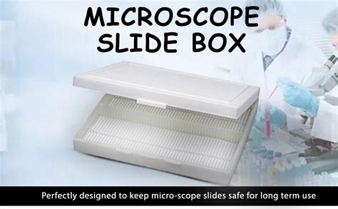 WKM Microscope Slide Box, packing size 50 slides with index : Amazon.in ...