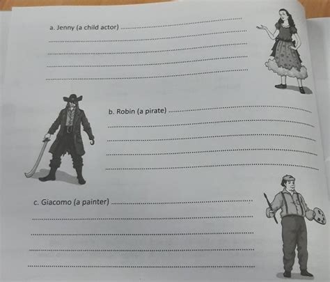 2. Describe the pictures on the following page with at least four ...