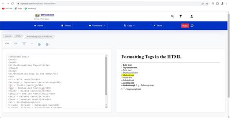 HTML Formatting Tutorial 的图像结果