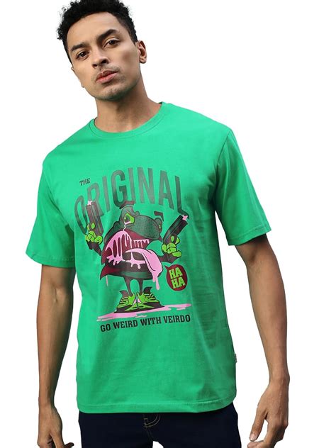 Veirdo® Oversized Loose Baggy Fit Drop Shoulder Half Sleeves Pure ...