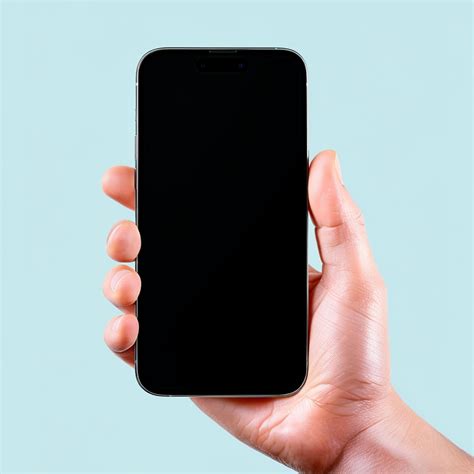 Photorealistic Hand Holding iPhone 16 Pro Max Display Mockup - Playground