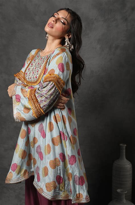 GEET-Arctic Blue Three Piece Suit Set - Ishnya