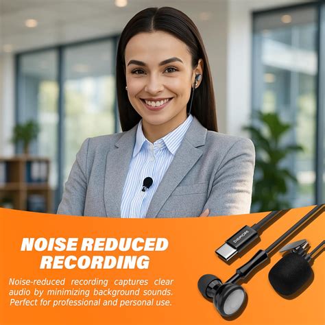 DIGIMORE Lavalier Microphone | Omnidirectional Clip-On Mic | Noise Red ...
